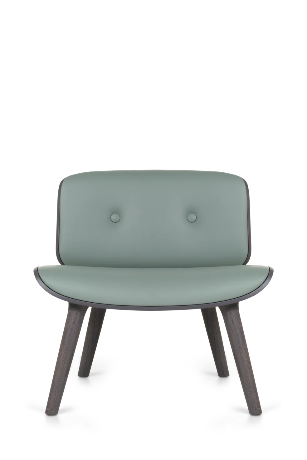 Nut Lounge Chair Spectrum agave grey front view